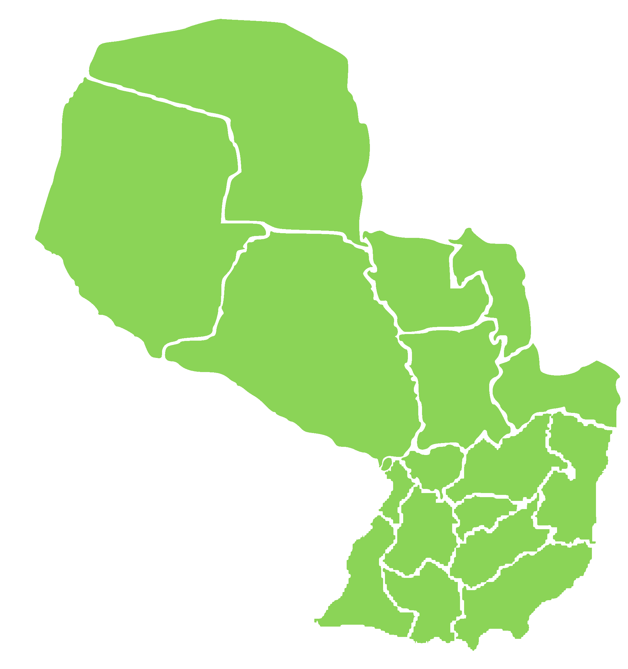 mapa del paraguay